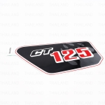 สติ๊กเกอร์ ข้างขวา "CT125" ติดรถสีแดง ของแท้ พื้นดำ 1 ชิ้น สำหรับ Honda CT125 CT-125 125cc Motorcycle Scooter ปี 2020-2022